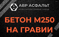 Бетон М250 на гравии в Вороново